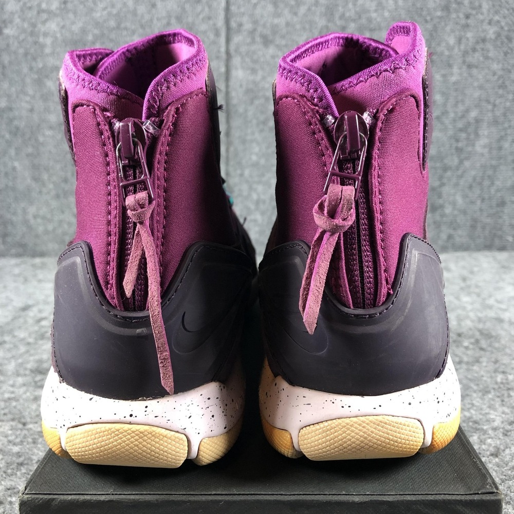 Nike Air Huarache Run Mid Shoes‎ Womens 7.5 Purple Suede Zip 749532-555 - Picture 7 of 15
